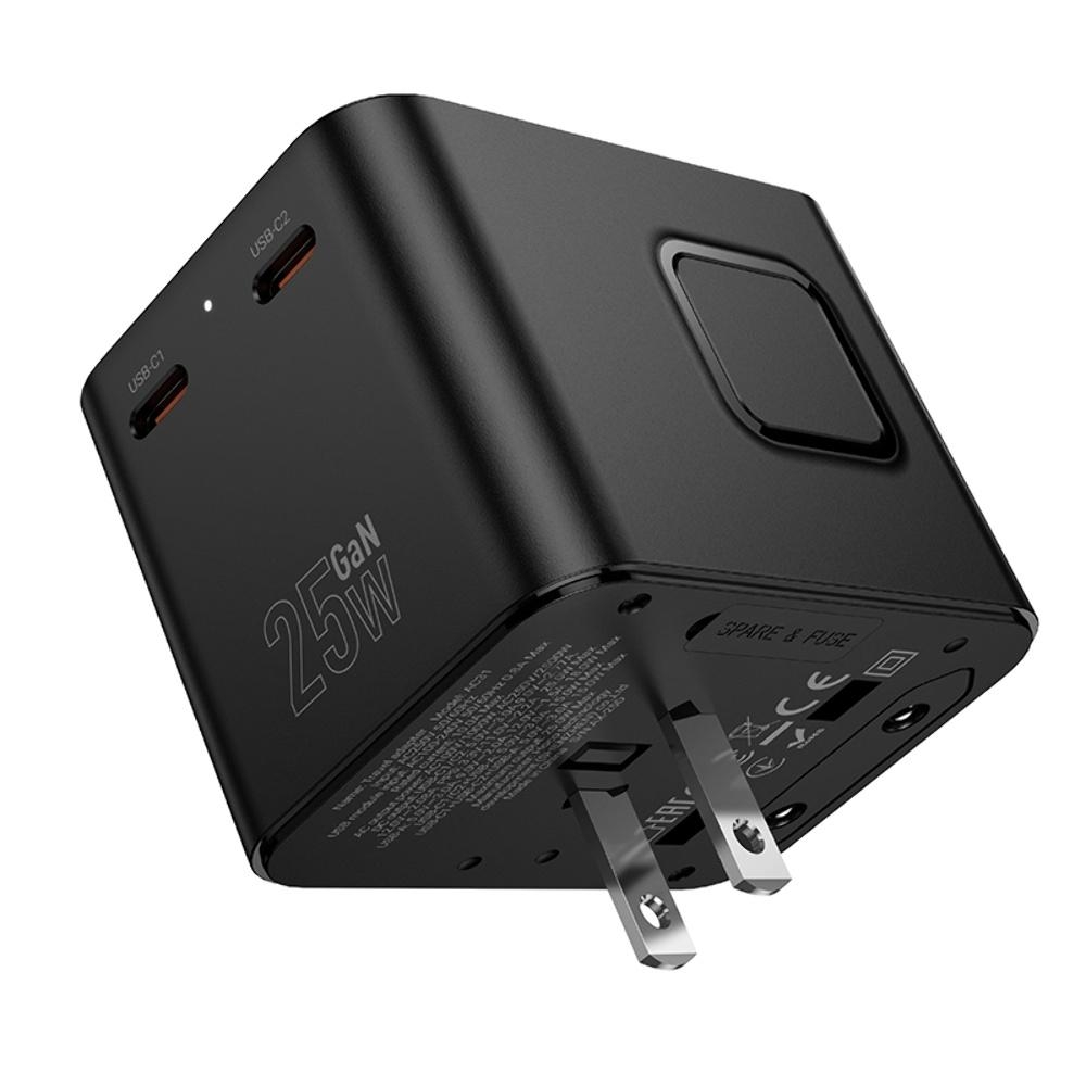������� �������� ���������� Hoco AC31 USB/ 2 Type-C PD 25W black