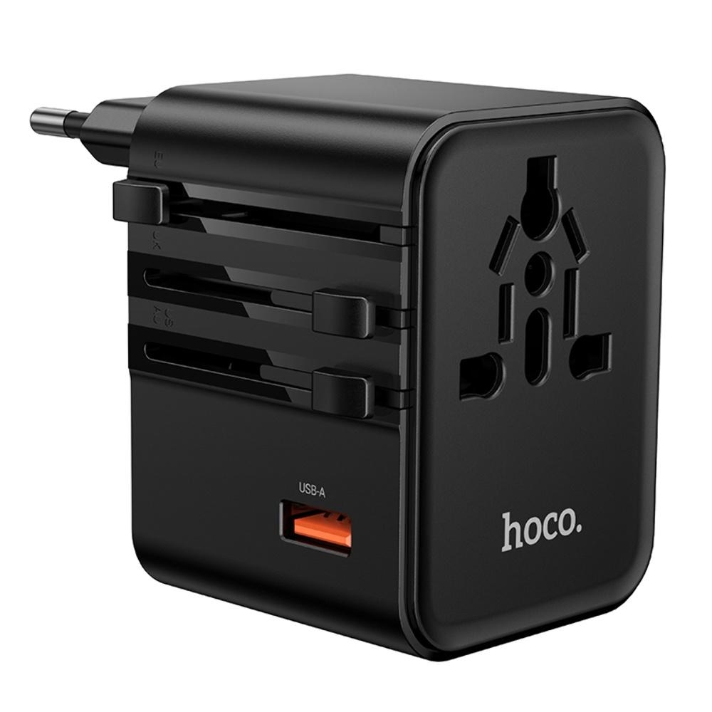 ������� �������� ���������� Hoco AC31 USB/ 2 Type-C PD 25W black