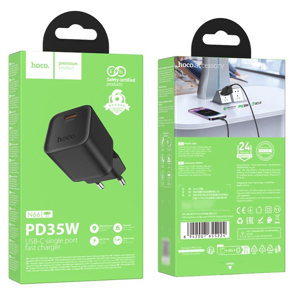 ������� �������� ���������� Hoco N66 Type-C PD 35W black