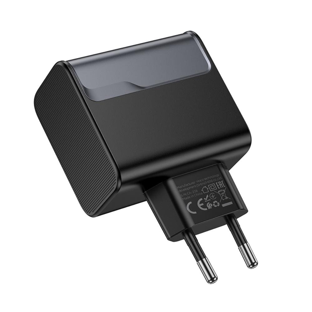 ������� �������� ���������� Hoco CS75A USB/ 2 Type-C PD 70W midnight black