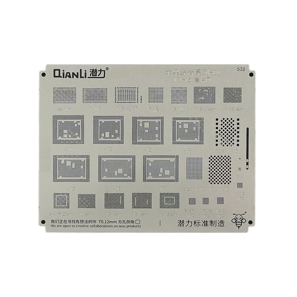 �������� BGA QianLi QS532 iPhone Universal 01, IP X-15 (WiFi, Baseband, Nand, NFC, A11-A17)