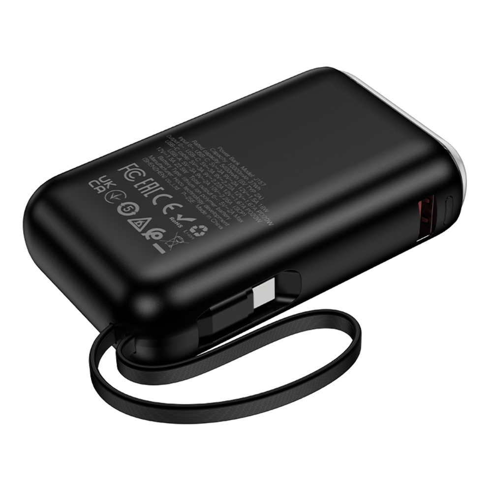 Power bank Hoco J157 10000mAh 22.5W + PD 20W black + ������ Type-C