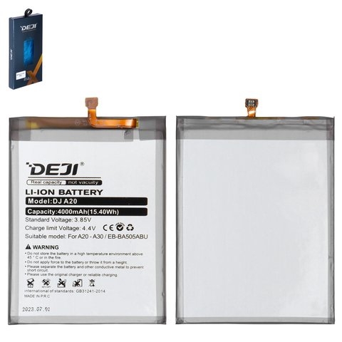 ���������� Samsung SM-A205 Galaxy A20, SM-A305 Galaxy A30, SM-A307 Galaxy A30s, SM-A505 Galaxy A50, EB-BA205ABU, EB-BA505ABU, EB-BA505ABN, Deji | 3-12 ��. ������ | ���, �������, �����������