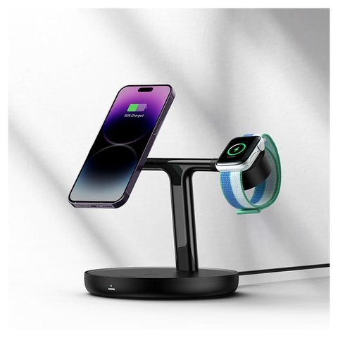 ����������� �������� ������� Baseus Swan 3-in-1 Wireless Magnetic Bracket, ������, USB ���-C, �������, 15 ��, � ����������, c �������, ���������, #WXTE000101  | ������������ �������� ����������
