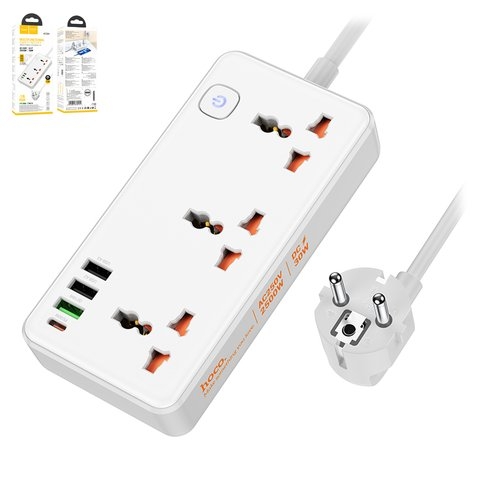 ������� �������� ���������� Hoco AC8A, Power Delivery (30 ��), ����, � ��������, 4 �����, #6942007600101