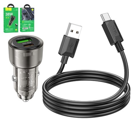 ������������� �������� ������� Hoco Z52, ������, Power Delivery (PD), � USB ������� ���-C, 38 ��, 2 �����, 12-24 B, #6942007601788 | �������, �������� ����������