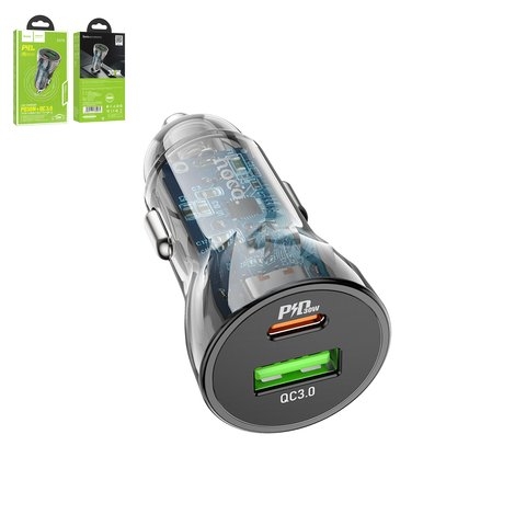 ������������� �������� ������� Hoco Z47A, ������, Power Delivery (PD), 30 ��, 2 �����, 12-24 B, #6931474782274 | �������, �������� ����������