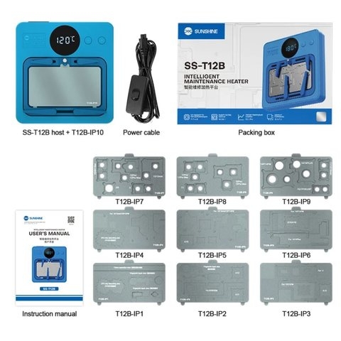 ��������� ��� ���������������� ��������� Sunshine SS-T12B + 10 Module, ��� ������� ������� ��������� ������ (Touch ID), ��� ������� ����������� ����, ��� ������� Face ID, ��� ���������� ����� PCB, ��� ������� CPU