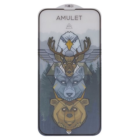 ������� ���� Amulet Apple iPhone 13, iPhone 13 Pro, iPhone 14, iNobi, Full Glue, ���� �� ��� ��������, Anti-Static, ��� ���������, ����� | ���������� �������� ������