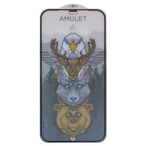 ������� ���� Amulet Apple iPhone 12, iPhone 12 Pro, iNobi, Full Glue, ���� �� ��� ��������, Anti-Static, ��� ���������, ����� | ���������� �������� ������