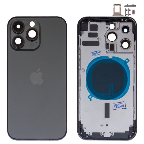 ������ Apple  iPhone 14 Pro Max, ������, � ���������� SIM-�����, � �������� ��������, High Copy, Global, space black