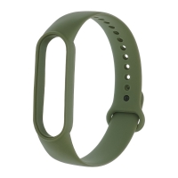 Ремешок силиконовый для Xiaomi Mi Band 5, Mi Band 6, зеленый