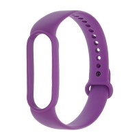 Ремешок силиконовый для Xiaomi Mi Band 5, Mi Band 6, фиолетовый