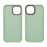 Чехол Сolor Protective Frame Apple iPhone 12, iPhone 12 Pro, зелений, Люкс
