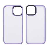 Чехол Сolor Protective Frame Apple iPhone 12, iPhone 12 Pro, фіолетовий, Люкс