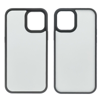 Чехол Сolor Protective Frame Apple iPhone 12, iPhone 12 Pro, чорний, Люкс