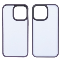 Чехол Сolor Protective Frame Apple iPhone 14 Pro Max, фіолетовий, Люкс