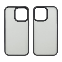 Чехол Сolor Protective Frame Apple iPhone 14 Pro Max, чорний, Люкс
