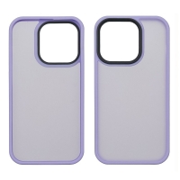 Чехол Сolor Protective Frame Apple iPhone 14 Pro, фіолетовий, Люкс
