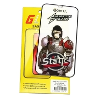 Захисне скло Apple iPhone 12 Pro Max, чорне, 0.3 мм, Gorilla, Anti-Static, iNobi, Full Glue, клей на усій поверхні, сумісне з чохлом | Закаленное защитное стекло