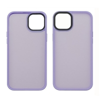Чехол Colorful Matte Case Apple iPhone 15 светло-фиолетовый Люкс
