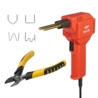 Паяльный набор WEP 960 V85 ремонта пластиковых деталей (термостеплер 85W с подсветкой, кусачки, 400 скоб 0.8 мм)