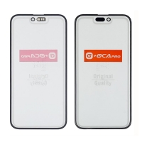 Стекло дисплея с OCA пленкой Apple iPhone 15 Plus черное G+OCA Pro