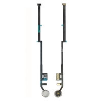 Шлейф Apple iPad 10.2, білий, кнопки HOME (меню), с пластиком, High Copy