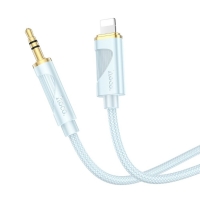 AUX ������ Hoco UPA30 Lightning to Jack 3.5 1m blue