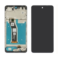 Дисплей Motorola Moto G04, чорний | з тачскріном | в передній панелі | Original (PRC) | дисплейный модуль, экран