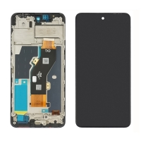 Дисплей Infinix Hot 40i, чорний | з тачскріном | в передній панелі | Original (PRC) | дисплейный модуль, экран