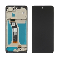 Дисплей Motorola Moto E14, Moto G04, чорний | з тачскріном | в передній панелі | High Copy | дисплейный модуль, экран