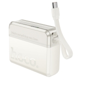 Power bank Hoco Q38 10000mAh PD 20W white + ������ Type-C to Lightning