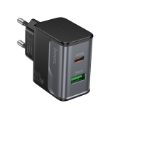 Сетевое зарядное устройство Hoco CS71A USB/ Type-C PD QC midnight black