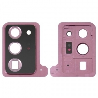 Стекло камеры Samsung SM-N985 Galaxy Note 20 Ultra, золотистое, Mystic Bronze, с рамкой, Original (PRC)