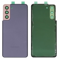 Задня кришка Samsung SM-G991 Galaxy S21 5G, фіолетова, із склом камери, Original (PRC) | корпус, задняя панель аккумулятора, АКБ, батареи