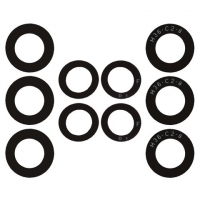 Стекло камеры Samsung SM-A536 Galaxy A53 5G, черное, Original (PRC)