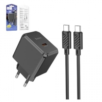 ������� �������� ���������� Hoco CS15A, Power Delivery (30 ��), ������, c ������� USB ���-C � USB ���-C, 1 ����, #6942007603973
