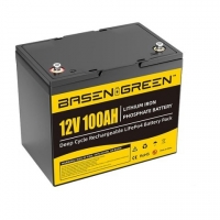 Акумулятор Basen BG12100, LiFePO4, 12 В, 100 Ач, Bluetooth | АКБ, батарея, аккумулятор