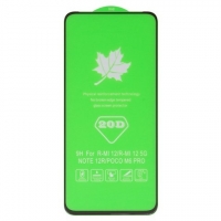 Захисне скло Xiaomi Poco M6 Pro, Redmi 12, Redmi 12 5G, iNobi, Full Glue, клей на усій поверхні, сумісне з чохлом, без пакування, чорне | Закаленное защитное стекло