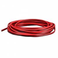 Провод в силиконовой изоляции 2x24AWG, 0,2 мм?, 1 м, черный, красный