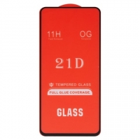 Захисне скло Oppo A52, A72, A92, iNobi, Full Glue, клей на усій поверхні, сумісне з чохлом, без пакування, чорне | Закаленное защитное стекло