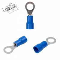 Наконечник RV3,5-6, 6 мм, кольцевый, изолированный, синий, 10 шт., 2,5-4,0 мм?