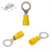 Наконечник RV2,0-6, 6 мм, кольцевый, изолированный, желтый, 10 шт., 1,5-2,5 мм?