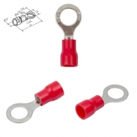 Наконечник RV2,0-6, 6 мм, кольцевый, изолированный, красный, 10 шт., 1,5-2,5 мм?