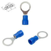 Наконечник RV2,0-8, 8 мм, кольцевый, изолированный, синий, 10 шт., 1,5-2,5 мм?