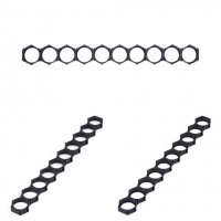 Крепление для аккумуляторов 21700, сота, 1x10