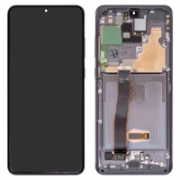 Дисплей Samsung SM-G988 Galaxy S20 Ultra, сірий, Cosmic Grey | з тачскріном | в передній панелі | Original (Сервис-Ценр), AMOLED, GH82-22327B/GH82-22271B | дисплейный модуль, экран | видео